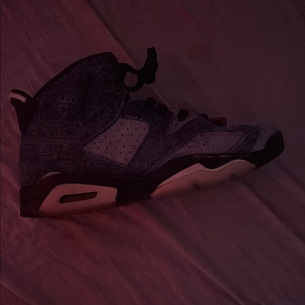 Jordan Sneakers Blue and Black Air Unit Design